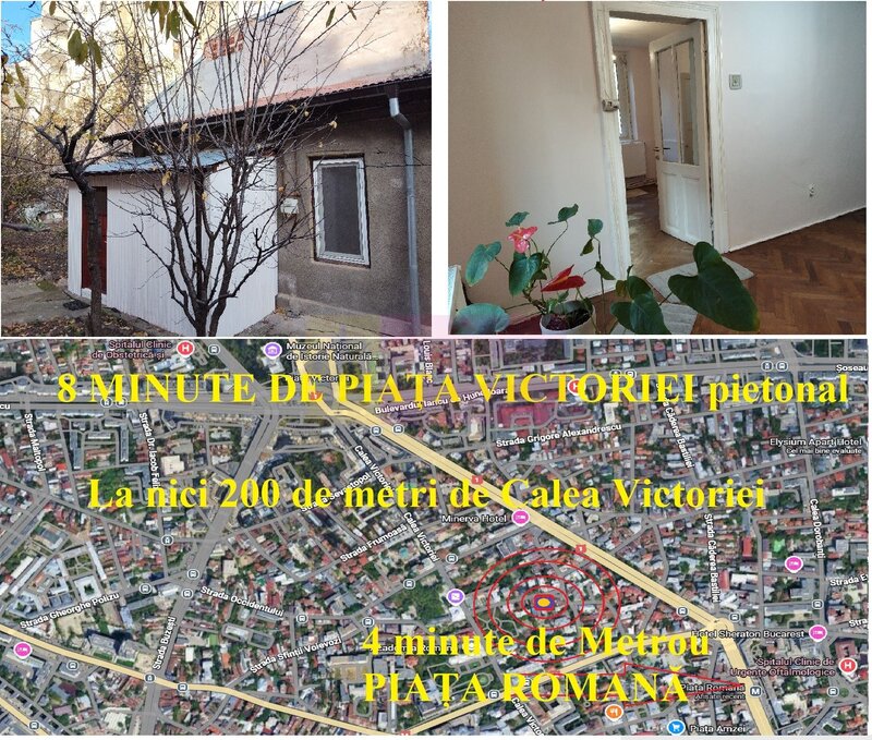 Raritate - Casa la curte Romana- Piata Victoriei zona Nicolae Iorga